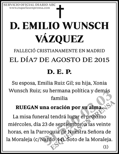 Emilio Wunsch Vázquez